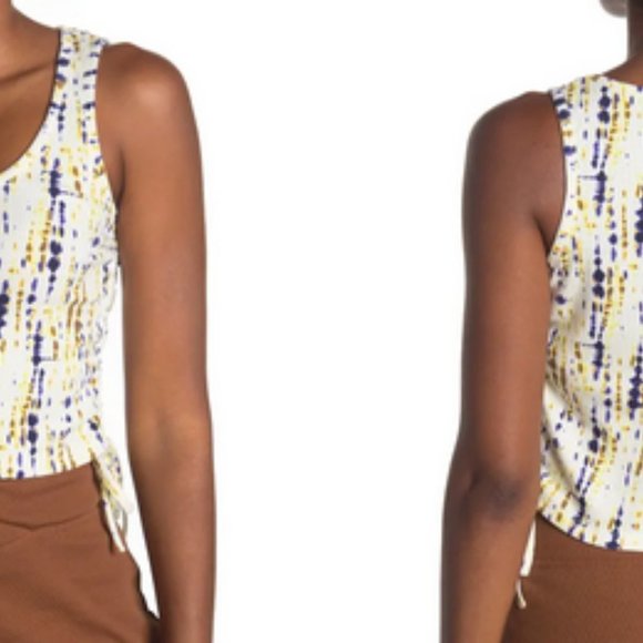 BCBGeneration Tie Dye Side Drawstring Tank multi colored M - Picture 4 of 8